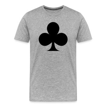 KLEE - Männer Premium Bio T-Shirt - Grau meliert - Vorne - Damien (186cm)