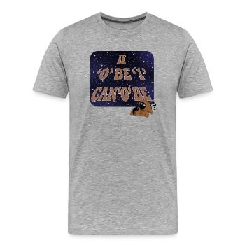 canobe- pun - Men's Premium Organic T-Shirt - heather grey - Front - Damien (186cm)