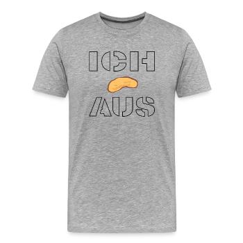 ich flip aus 1 - Männer Premium Bio T-Shirt - Grau meliert - Vorne - Damien (186cm)
