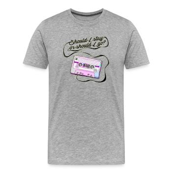 eddie munson onze - T-shirt bio Premium Homme - gris chiné - Devant - Damien (186cm)