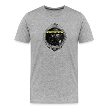 Not to enter Toxic Zone - Männer Premium Bio T-Shirt - Grau meliert - Vorne - Damien (186cm)