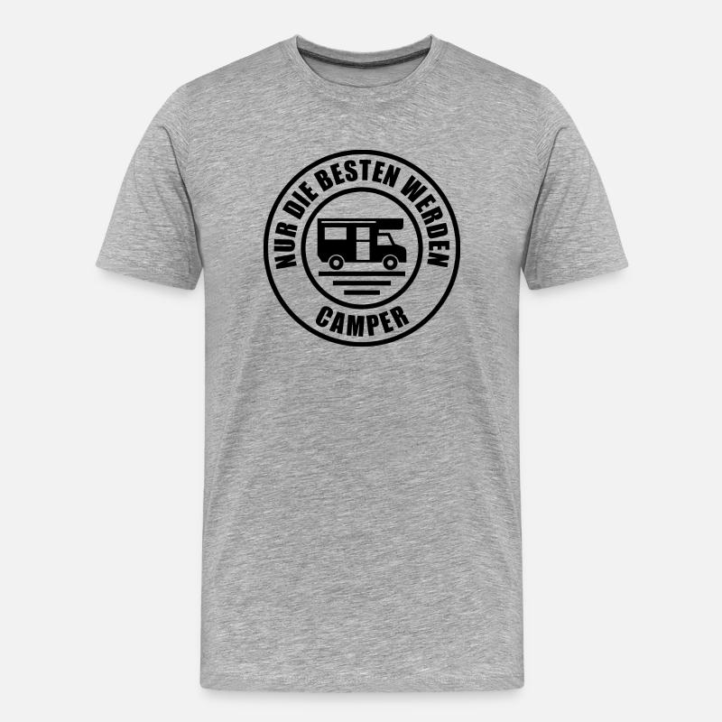 Camper - Männer Premium Bio T-Shirt - Grau meliert