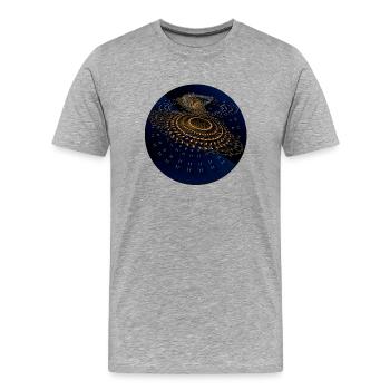 Some circle - T-shirt bio Premium Homme - gris chiné - Devant - Damien (186cm)