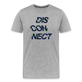 citations drôle fraze mème populaire cool trendy citation - T-shirt bio Premium Homme - gris chiné - Devant - Damien (186cm)