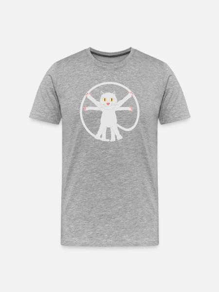 Leonardo da Kitty - Männer Premium Bio T-Shirt -