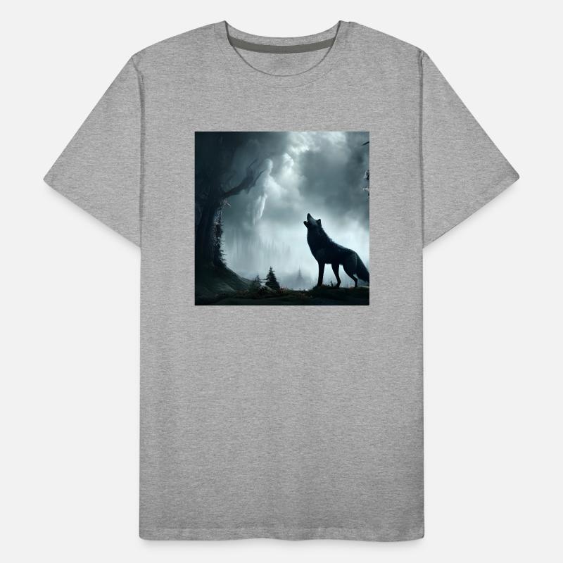 Roaring wolf Men's Premium Organic T-Shirt