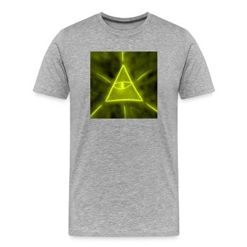 BEING YELLOW - Men's Premium Organic T-Shirt - heather grey - Front - Damien (186cm)