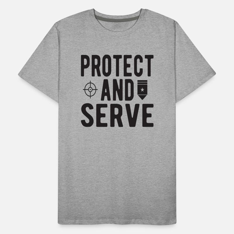 Protéger et servir T-shirt bio Premium Homme