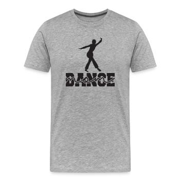 Dance Mom - Men's Premium Organic T-Shirt - heather grey - Front - Damien (186cm)