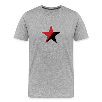 Anarchie - T-shirt bio Premium Homme - gris chiné - Devant - Damien (186cm)