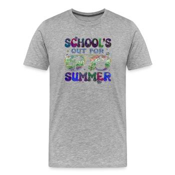 Remise des diplômes de la classe 2024 Fête de remise des diplômes du lycée - T-shirt bio Premium Homme - gris chiné - Devant - Damien (186cm)