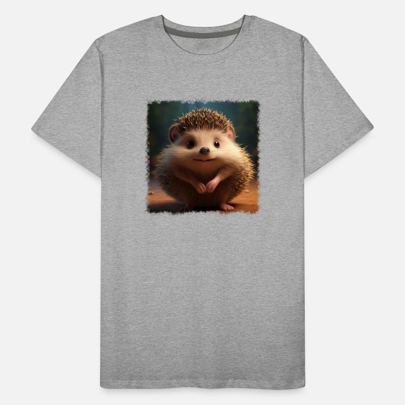 Hérisson mignon T-shirt bio Premium Homme