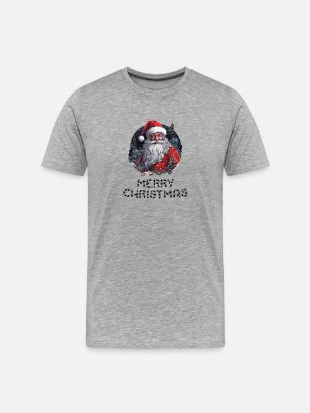 Santa Claus - Marry Christmas - Men's Premium Organic T-Shirt - heather grey