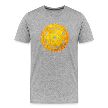 Fahrrad - Männer Premium Bio T-Shirt - Grau meliert - Vorne - Damien (186cm)