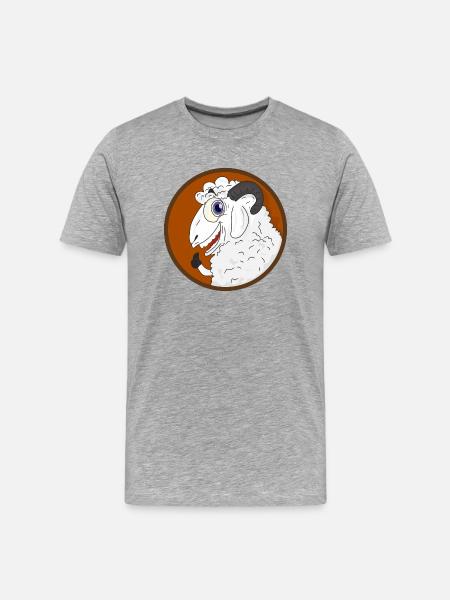 Sheep Shepherd Sheep Sheep Lovers - Men's Premium Organic T-Shirt - heather grey