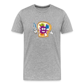 Toast - T-shirt bio Premium Homme - gris chiné - Devant - Damien (186cm)