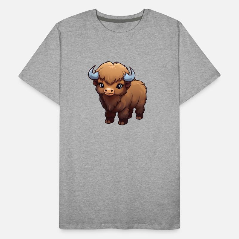 Bébé bison buffle T-shirt bio Premium Homme