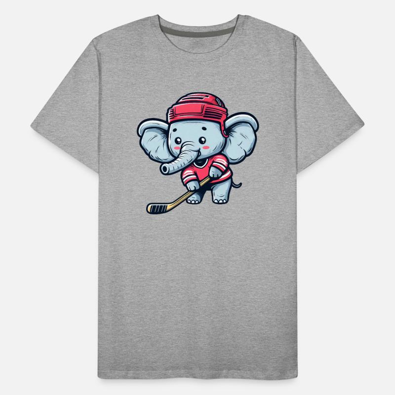 Bär Silhouette eines Eisbärkopfes Männer Premium Bio T-Shirt