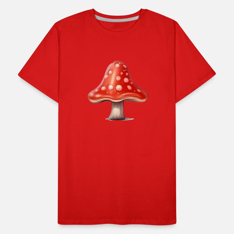 Toadstool Mushroom Mushroom Picker T-shirt bio Premium Homme