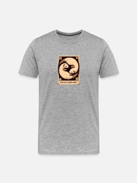 Nap Pals - Männer Premium Bio T-Shirt - Grau meliert