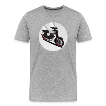 S51 (Tuning) // Illustration - Männer Premium Bio T-Shirt - Grau meliert - Vorne - Damien (186cm)
