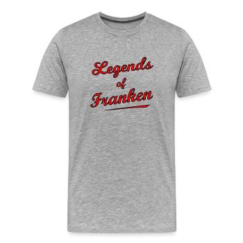 Les légendes de Franconie - T-shirt bio Premium Homme - gris chiné - Devant - Damien (186cm)