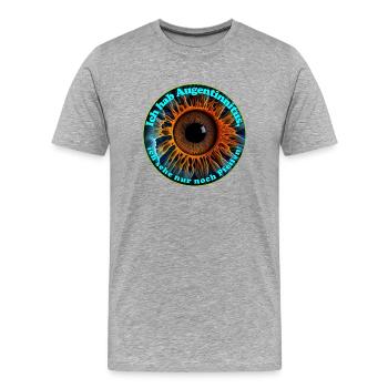 Pfeifen gibt es überall - Männer Premium Bio T-Shirt - Grau meliert - Vorne - Damien (186cm)