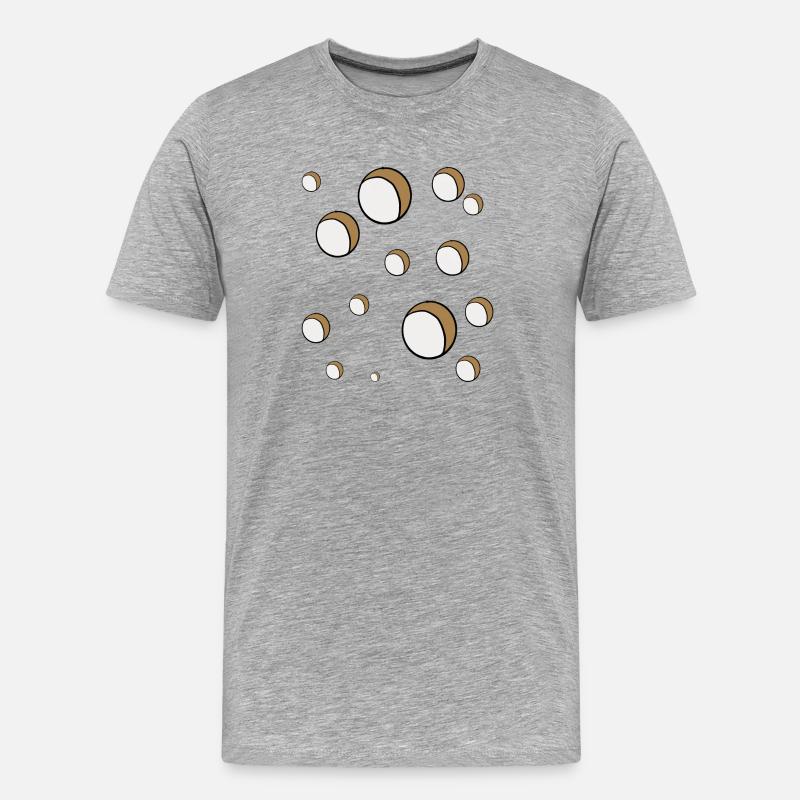 Loch an Loch - Männer Premium Bio T-Shirt - Grau meliert