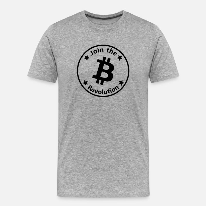Die Krypto Revolution startet - Männer Premium Bio T-Shirt - Grau meliert