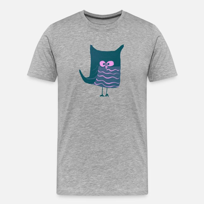 Eulalia Türkis - Männer Premium Bio T-Shirt - Grau meliert