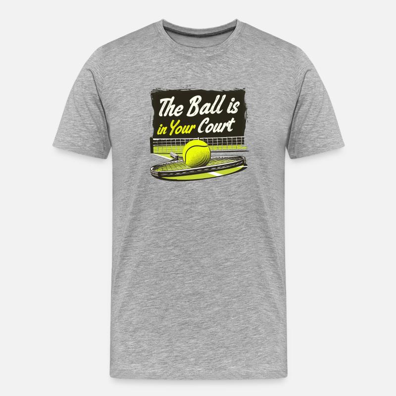 Sie sind am Zug - Männer Premium Bio T-Shirt - Grau meliert