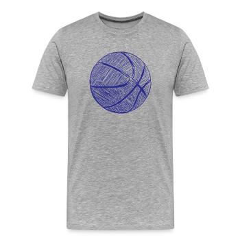 BB Pens - Men's Premium Organic T-Shirt - heather grey - Front - Damien (186cm)