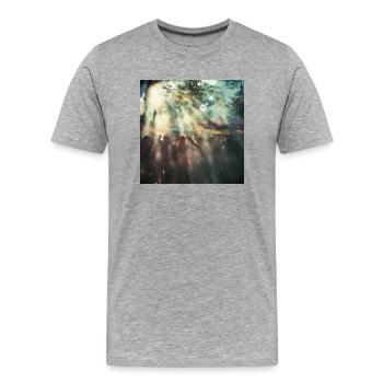 Rave - Männer Premium Bio T-Shirt - Grau meliert - Vorne - Damien (186cm)