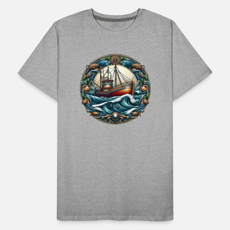 Fischkutter Männer Premium Bio T-Shirt