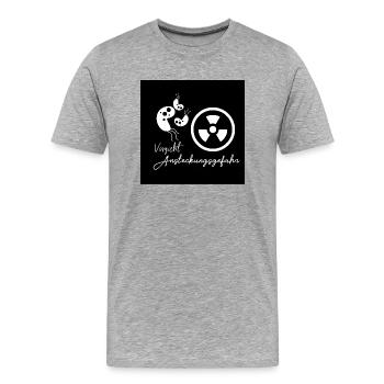 Get well soon - Men's Premium Organic T-Shirt - heather grey - Front - Damien (186cm)