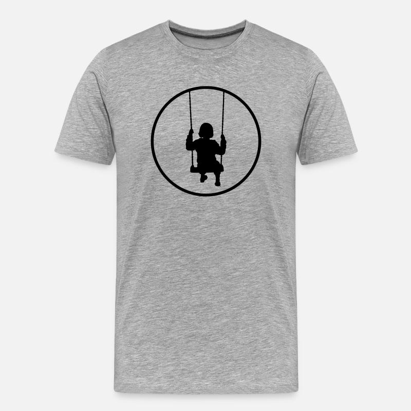 SchaukEmma - Männer Premium Bio T-Shirt - Grau meliert