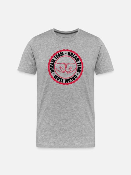 Stamp Dream Team - Men's Premium Organic T-Shirt - heather grey