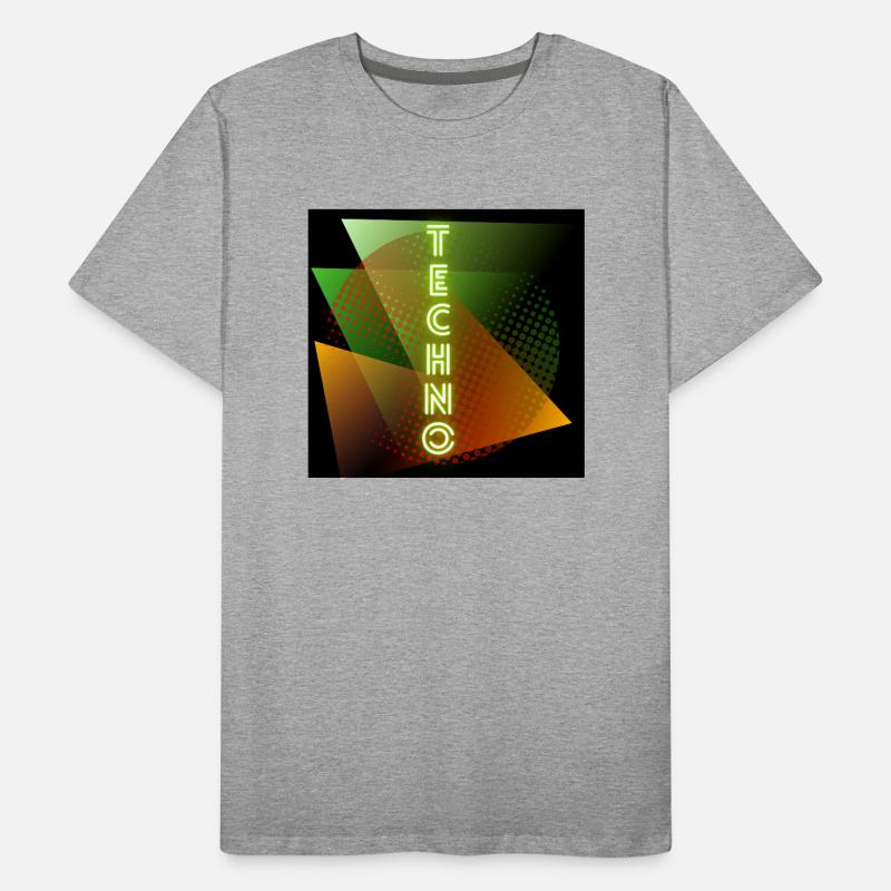 techno logo Männer Premium Bio T-Shirt