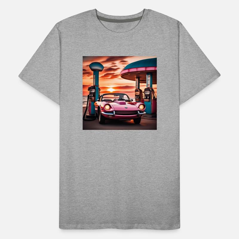 Style synthwave T-shirt bio Premium Homme