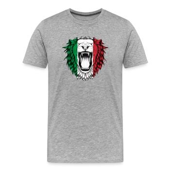 Italien - Männer Premium Bio T-Shirt - Grau meliert - Vorne - Damien (186cm)
