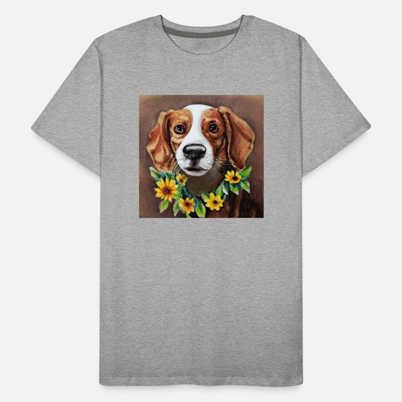 Wow! Spring! -Beagle Men's Premium Organic T-Shirt
