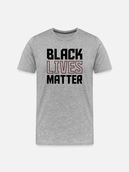 Black Lives - Men's Premium Organic T-Shirt - heather grey