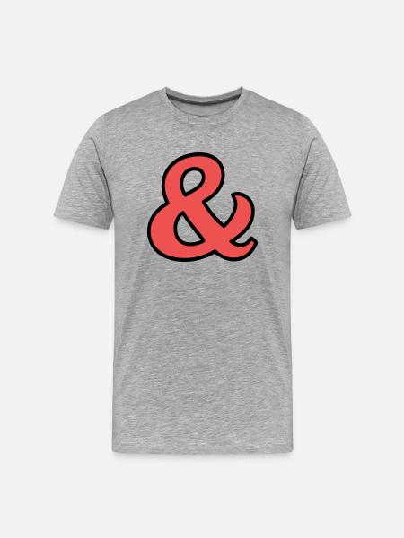 And signs - Men's Premium Organic T-Shirt - heather grey