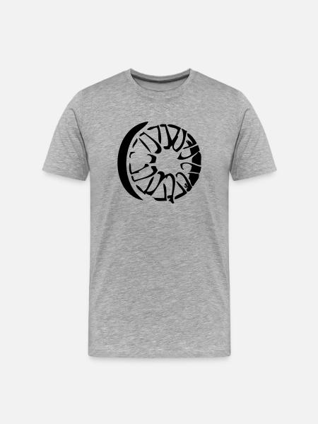 felge - Männer Premium Bio T-Shirt - Grau meliert