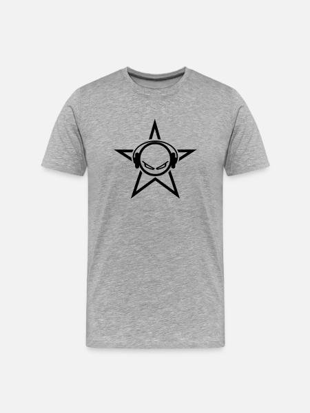 dj - Men's Premium Organic T-Shirt - heather grey