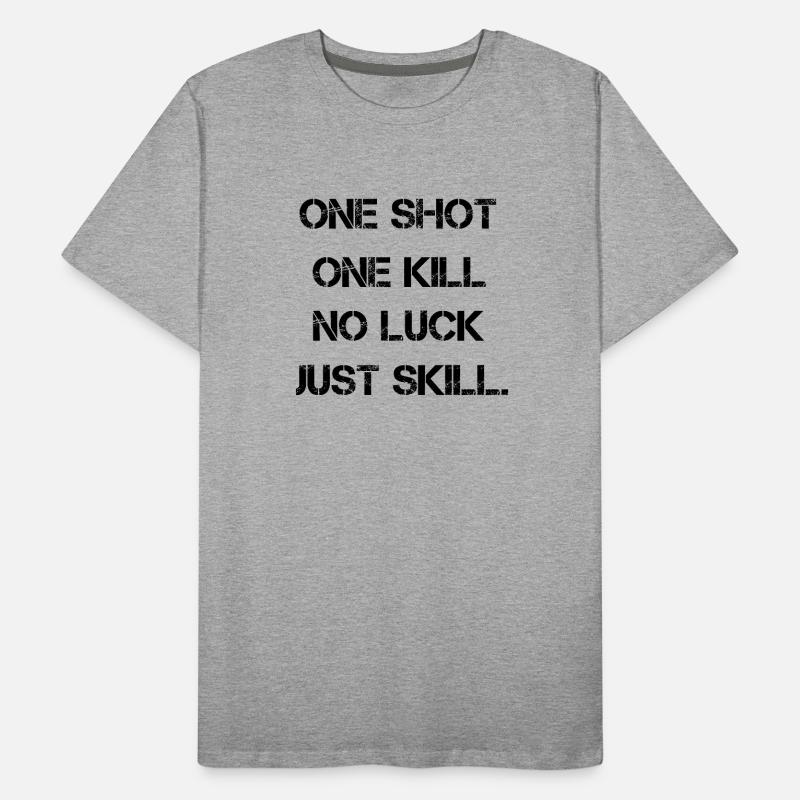 one shot one kill Männer Premium Bio T-Shirt