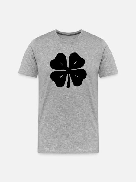 cloverleaf - Men's Premium Organic T-Shirt - heather grey