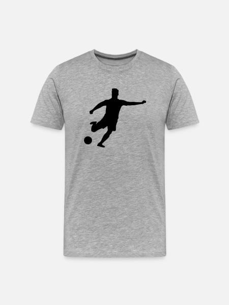 fussballer__f1 - Men's Premium Organic T-Shirt - heather grey