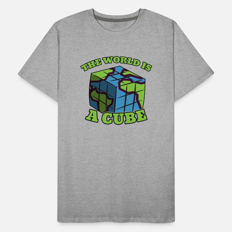 Cubing Speedcubing Cube Cuber Geschenk Puzzle Männer Premium Bio T-Shirt