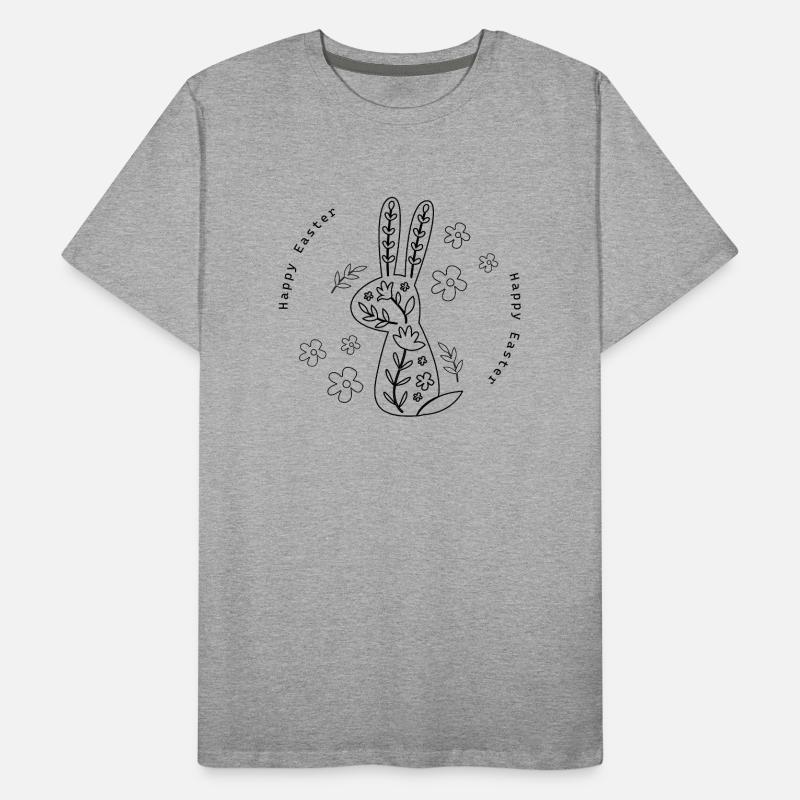 Ostern Geschenk Happy Easter Männer Premium Bio T-Shirt